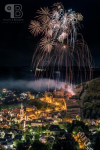 Feuerwerk auf der Burg Wertheim
