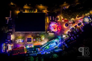 Luftbild Michaelismesse Wertheim bei Nacht Luftbild Michaelismesse Wertheim bei Nacht